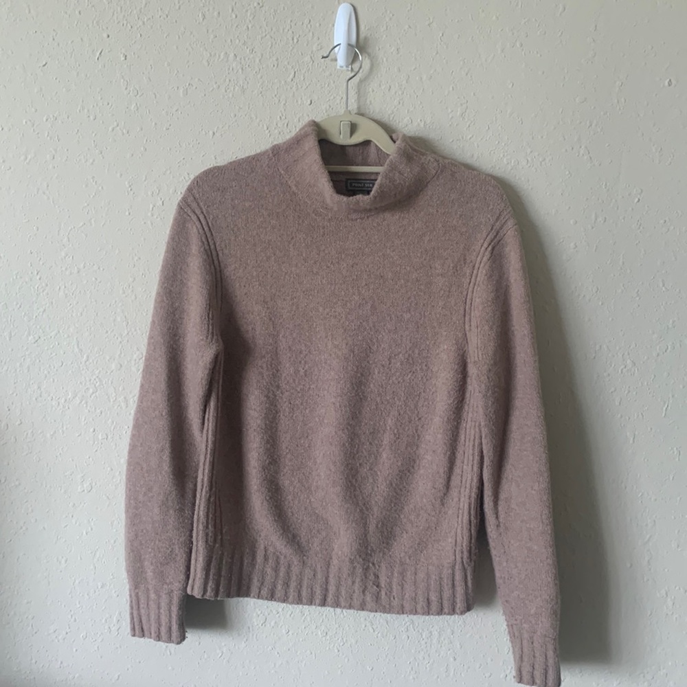 J. Crew tan turtleneck sweater (Sz S)